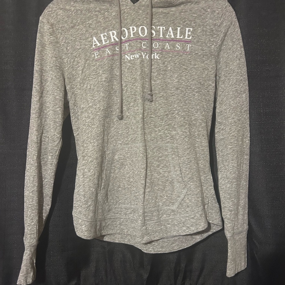 Aeropostale Gray Long Sleeve Relaxed Sweatshirt
